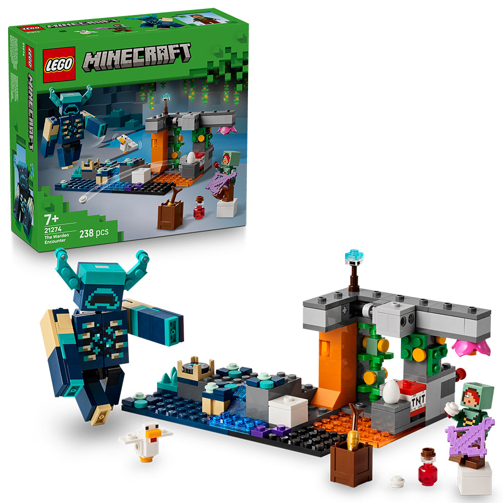 LEGO Minecraft 21274 The Warden Encounter Age 7+ 238pcs