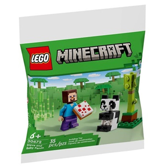 LEGO Minecraft 30672 Steve & Baby Panda Age 6+ 35pcs Bag