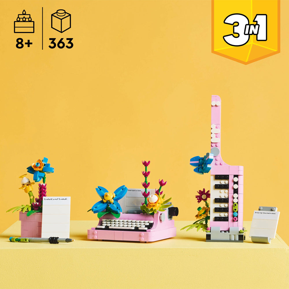 LEGO Creator 31169 Typewriter with Flowers Age 8+ 363pcs
