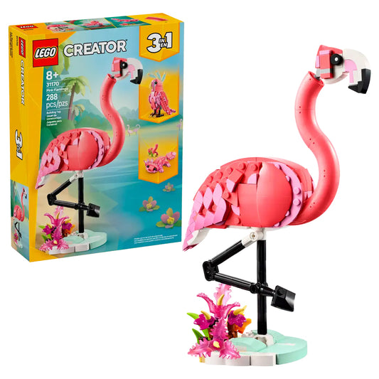 LEGO Creator 31170 Wild Animals: Pink Flamingo/Axolotl Age 8+ 288pcs