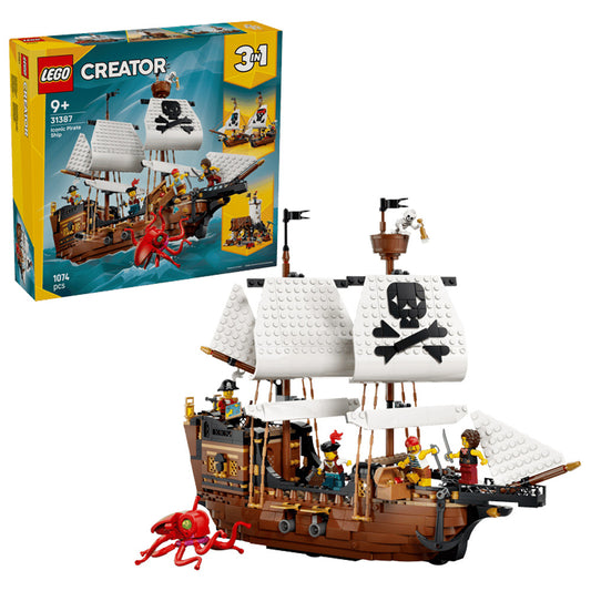 LEGO Creator 31387 Iconic Pirate Ship Age 9+ 1074pcs