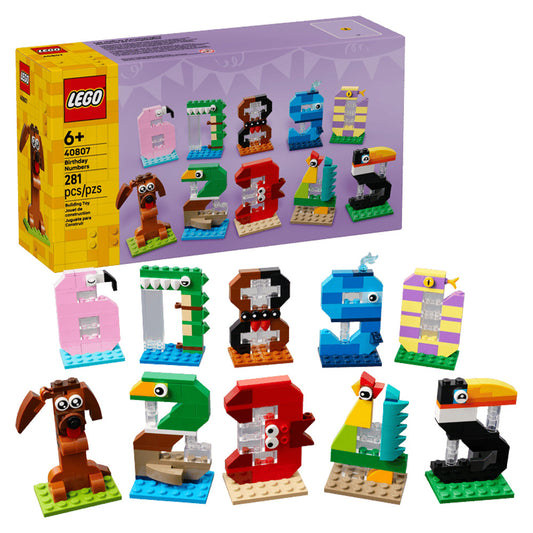 LEGO Iconic 40807 Birthday Numbers Age 6+ 281pcs
