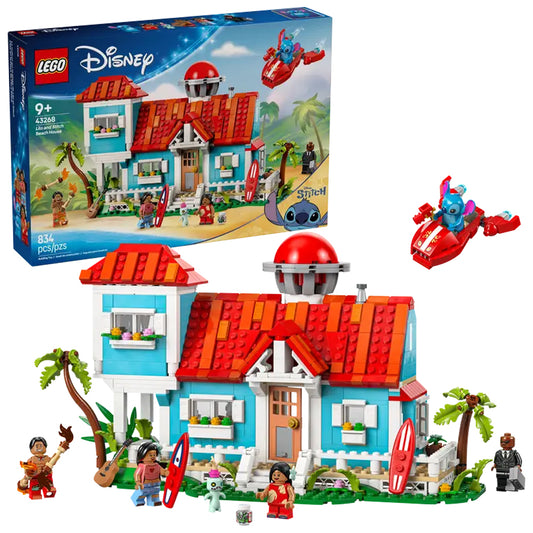 LEGO Disney 43268 Lilo and Stitch Beach House Age 9+ 834pcs