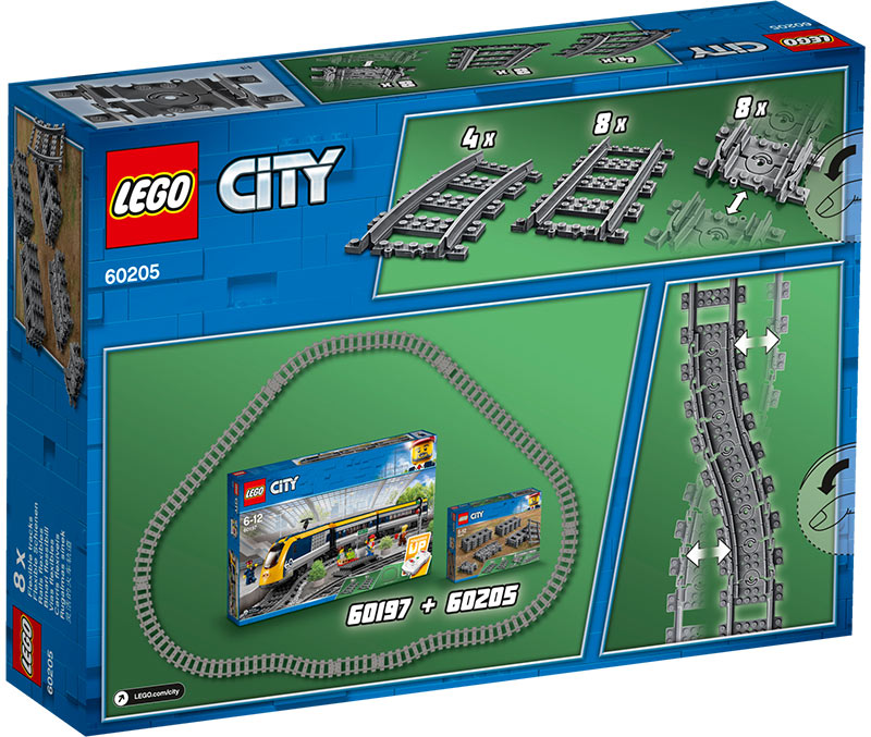 LEGO City Trains 60205 Tracks Age 5-12 20pcs