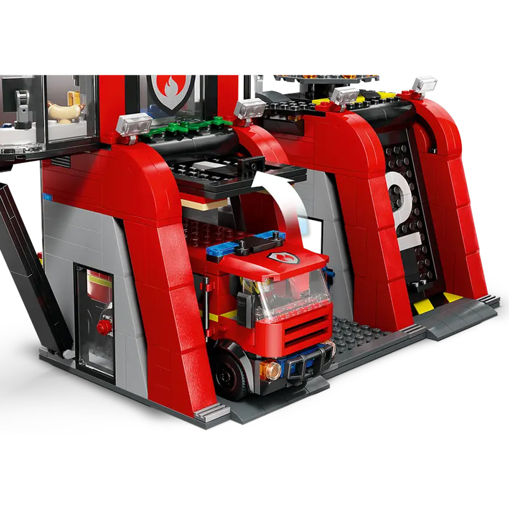 LEGO City 60414 Fire Station with Fire Truck Age 6+ 843pcs