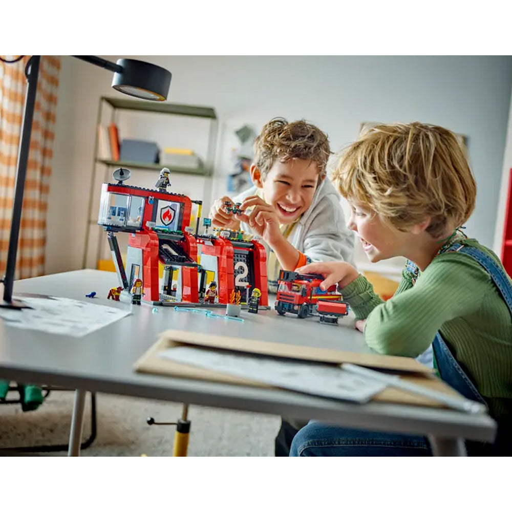 LEGO City 60414 Fire Station with Fire Truck Age 6+ 843pcs