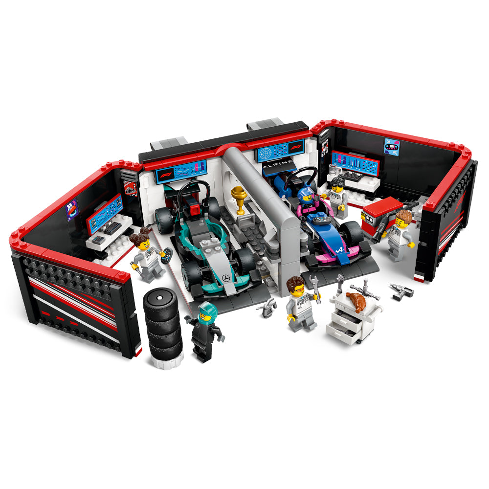LEGO City 60444 F1 Garage & Mercedes-AMG & Alpine Cars Age 7+ 678pcs