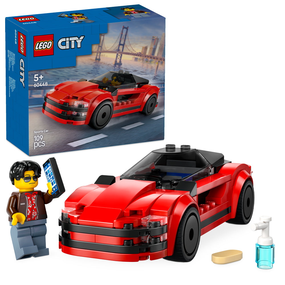 LEGO City 60448 Red Sports Car Age 5+ 109pcs
