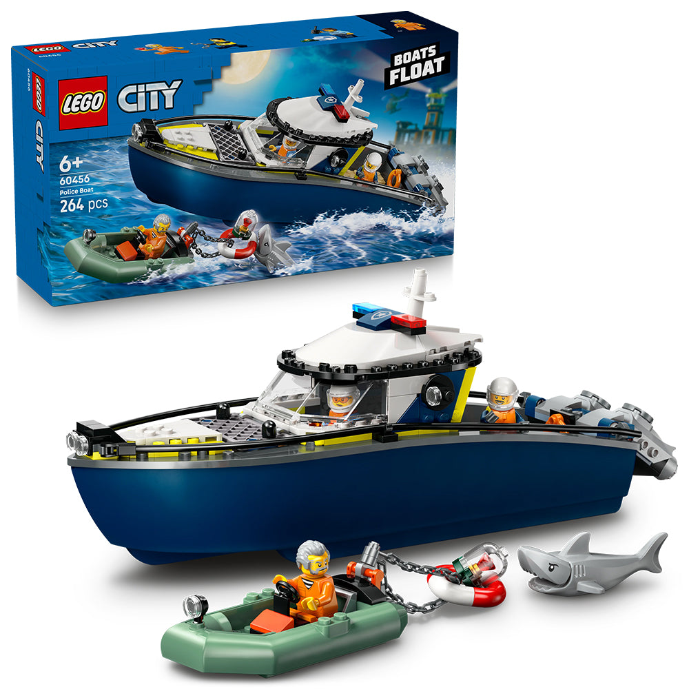 LEGO City 60456 Police Boat Chase Age 6+ 264pcs