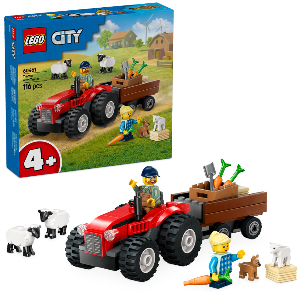 LEGO City 60461 Red Farm Tractor with Trailer & Sheep Age 4+ 116pcs