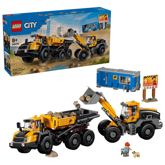 LEGO City 60494 Dump Truck & Front End Loader Age 8+ 1132pcs