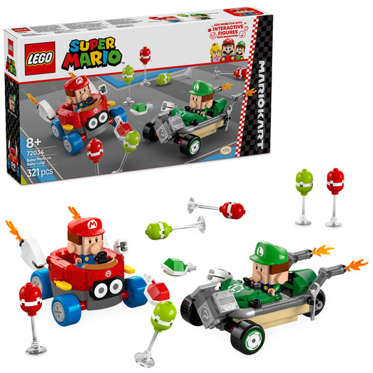 LEGO Super Mario 72034 Mario Kart - Baby Mario vs. Baby Luigi Age 8+ 321pcs