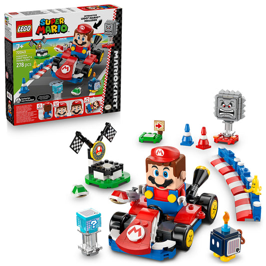 LEGO Super Mario 72043 Mario Kart - Interactive Mario & Kart Age 7+ 278pcs