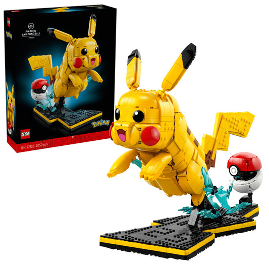 LEGO Pokemon 72152 Pikachu and Poké Ball Age 18+ 2050pcs