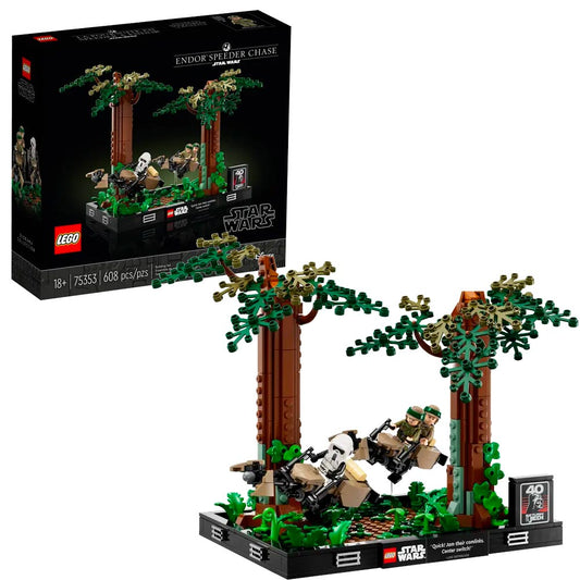 LEGO Star Wars 75353 Endor Speeder Chase Diorama Age 18+ 608pcs
