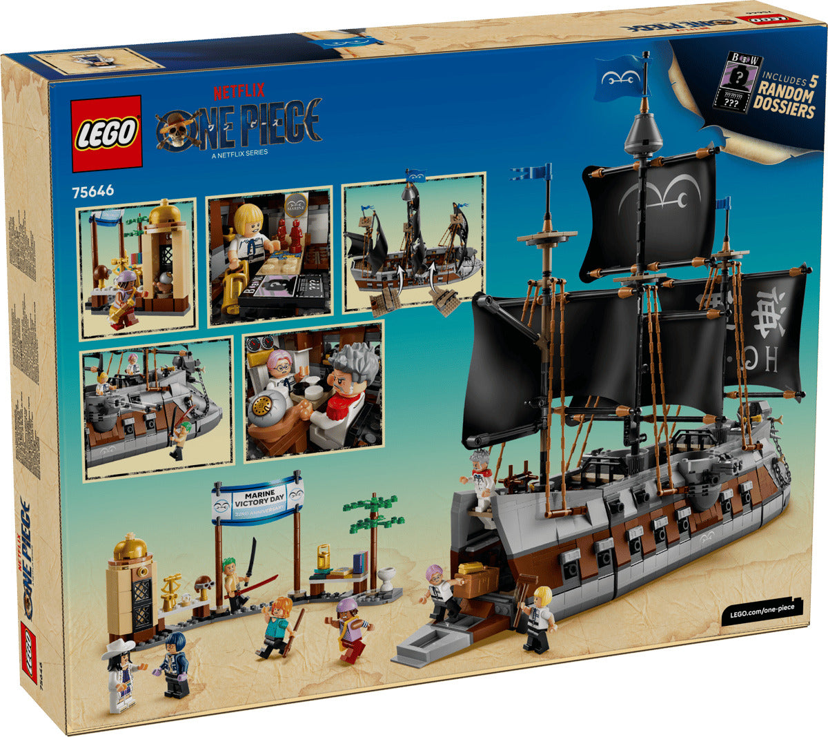 LEGO One Piece 75646 Garp's Marine Battleship Age 9+ 1705pcs