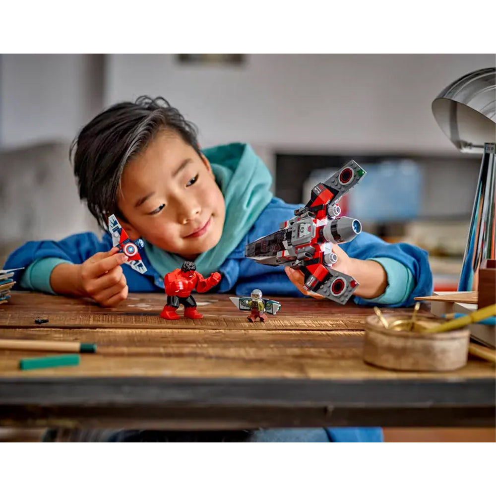 LEGO Marvel 76292 Captain America vs. Red Hulk Battle Age 8+ 223pcs