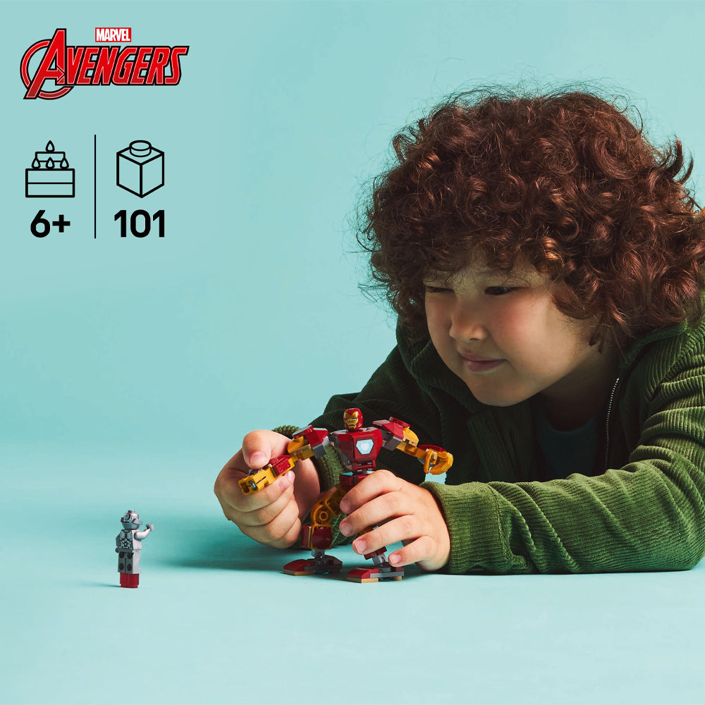 LEGO Marvel 76307 Iron Man Mech vs. Ultron Age 6+ 101pcs