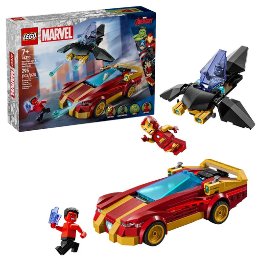 LEGO Marvel 76310 Iron Man Car & Black Panther vs Red Hulk Age 7+ 295pcs