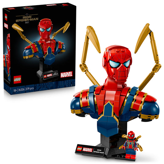 LEGO Marvel 76326 Iron Spider-Man Bust Age 18+ 379pcs