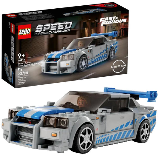 LEGO Speed Champions 76917 2 Fast 2 Furious Nissan Skyline GT-R Age 9+ 319pcs