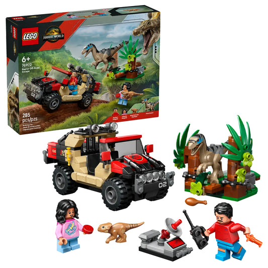 LEGO Jurassic World 76972 Raptor Off-Road Escape Age 6+ 285pcs