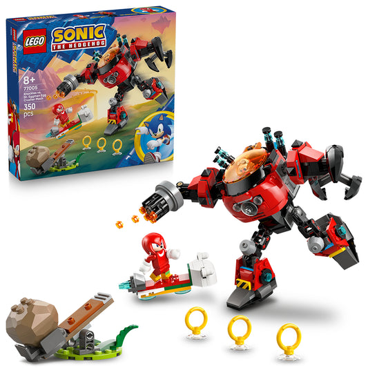 LEGO Sonic 77005 Knuckles vs. Dr. Eggman Egg Crusher Mech Age 8+ 350pcs