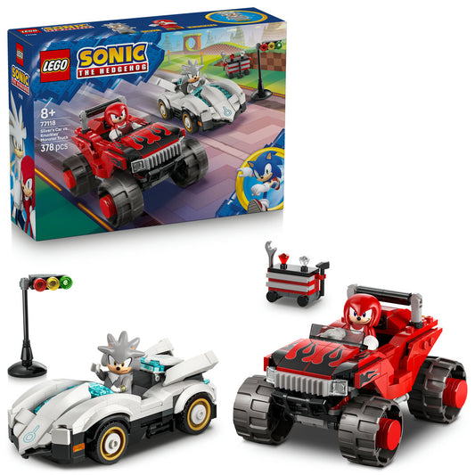 LEGO Sonic 77118 Silver's Car vs. Knuckles' Monster Truck Age 8+ 378pcs