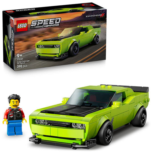 LEGO Speed Champions 77237 Dodge Challenger SRT Hellcat Sports Car Age 9+ 390pcs