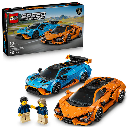 LEGO Speed Champions 77238 Lamborghini Revuelto & Huracan STO Age 10+ 607pcs