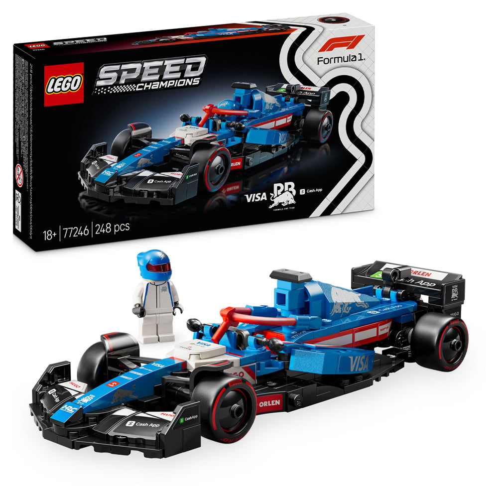 LEGO Speed Champions 77246 Visa Cash App RB VCARB 01 F1 Race Car Age 18+ 248pcs