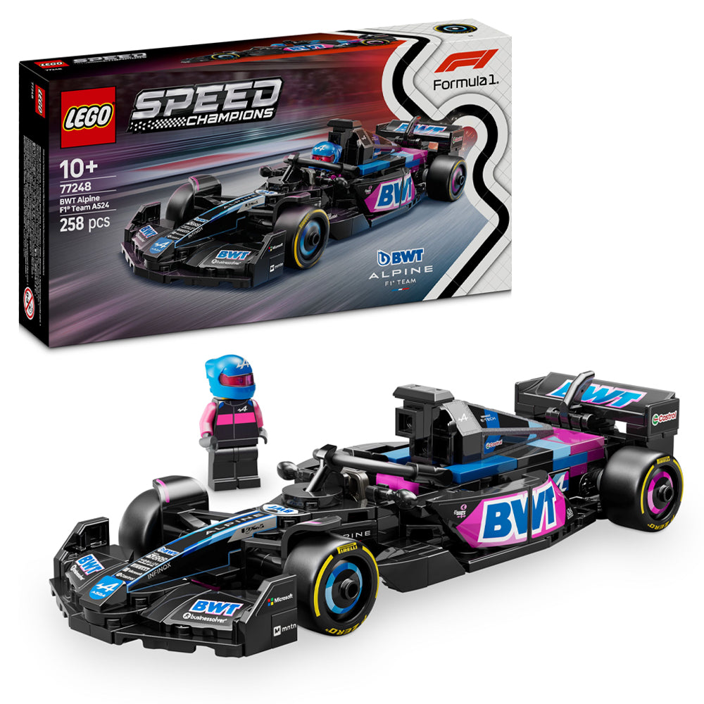 LEGO Speed Champions 77248 BWT Alpine F1 Team A524 Race Car Age 10+ 258pcs