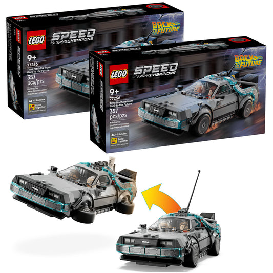 LEGO Speed Champions 77256 BTTF: Time Machine - Twin Pack Bundle
