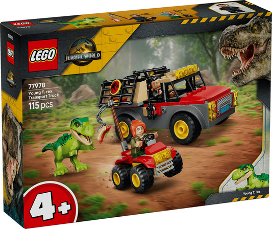 LEGO Jurassic World 77978 Young T. rex Transport Truck Age 4+ 115pcs