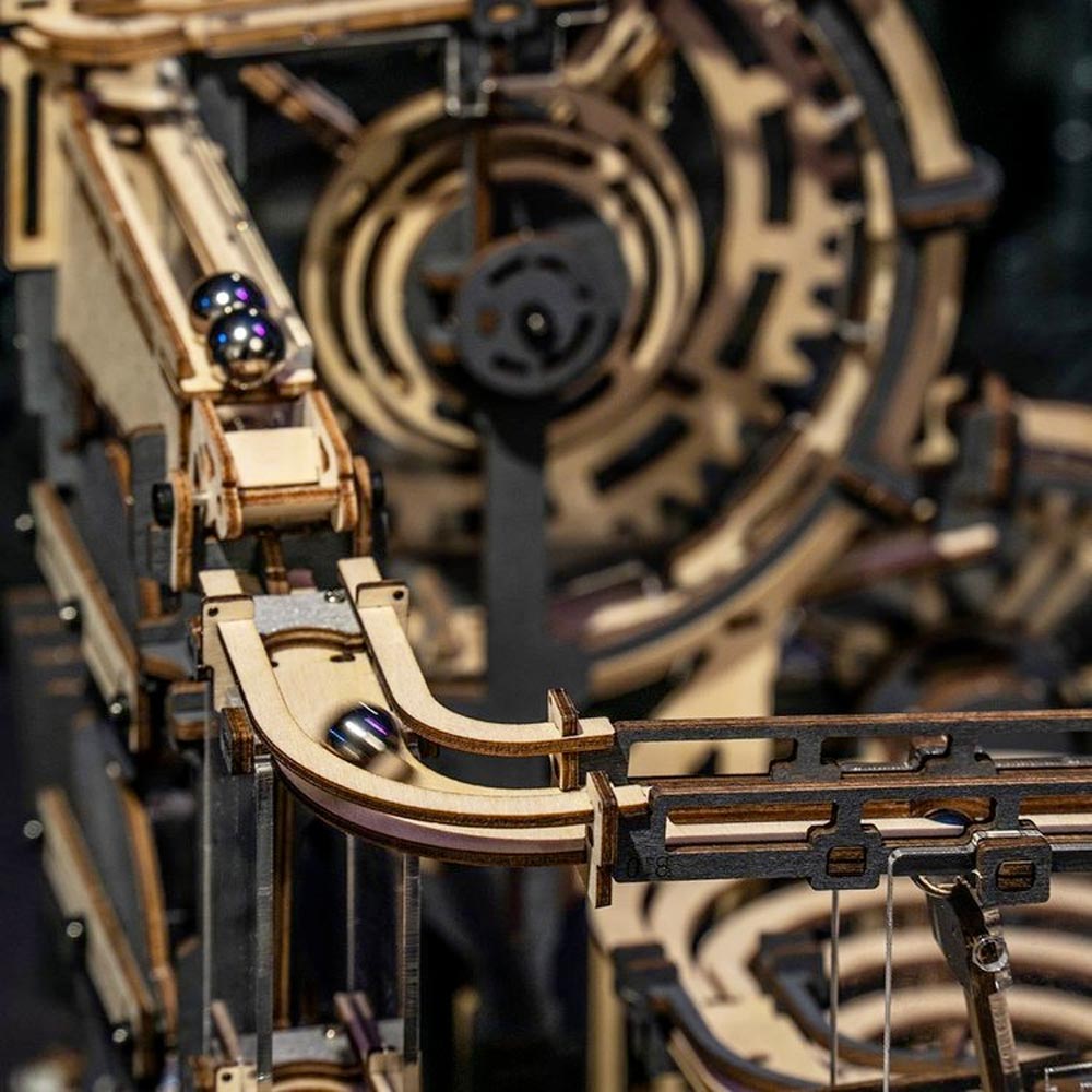 ROBOTIME ROKR Marble Night City Marble Run Wooden Mechanical Model Kit LGA01