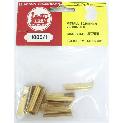 LGB Metal Rail Joiners 10 Pieces G Gauge 10001