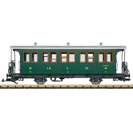 LGB 30341 RhB Passenger Car No.C32 Landquart-Davos Railroad - Era VI