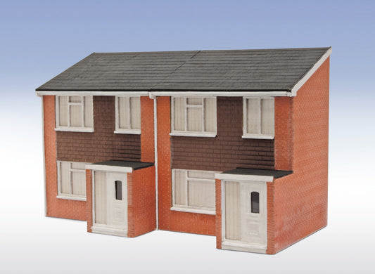 PECO LK-212 1960s House Fronts - Laser Cut OO/HO Gauge