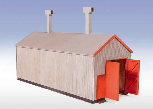 PECO LK-220 Corrugated Iron Engine Shed - Laser Cut OO/HO Gauge
