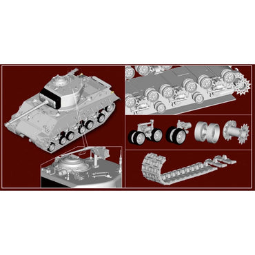 I Love Kit US M4A3E8 Sherman "Easy Eight" WWII Medium Tank 1:16 Model Kit 61615