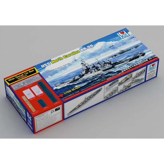 I Love Kit USS North Carolina BB-55 Battleship 1:700 Plastic Model Kit 65704