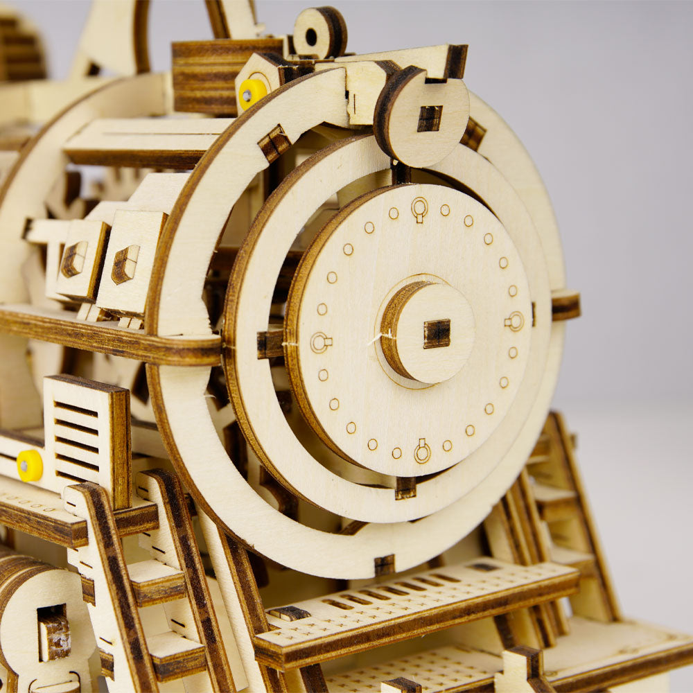 ROBOTIME ROKR Locomotive Mechanical Wooden Model Kit LK701