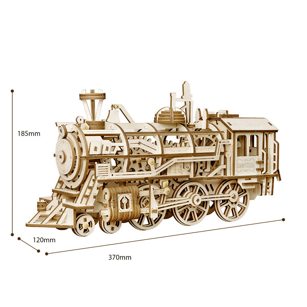 ROBOTIME ROKR Locomotive Mechanical Wooden Model Kit LK701