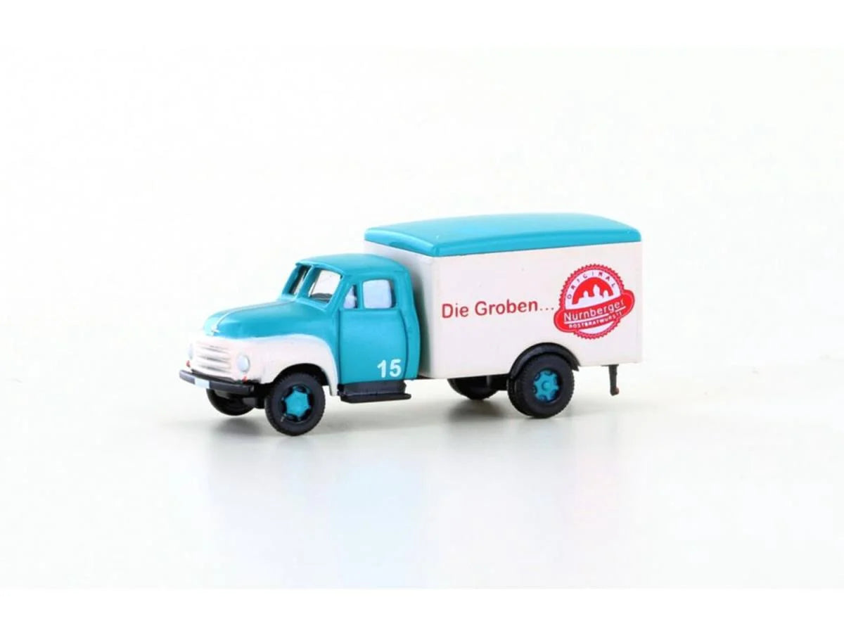 miNis Opel Blitz 1.75t (1952) Sausage Transport LKLC3242 N Gauge