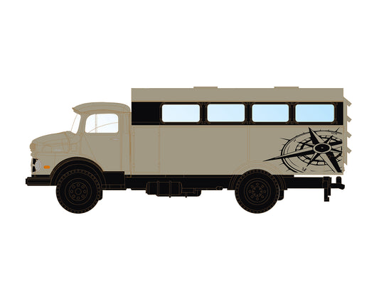 MiNis Mercedes Benz L322 Fernreise-Wohnmobil N Gauge LKLC3467