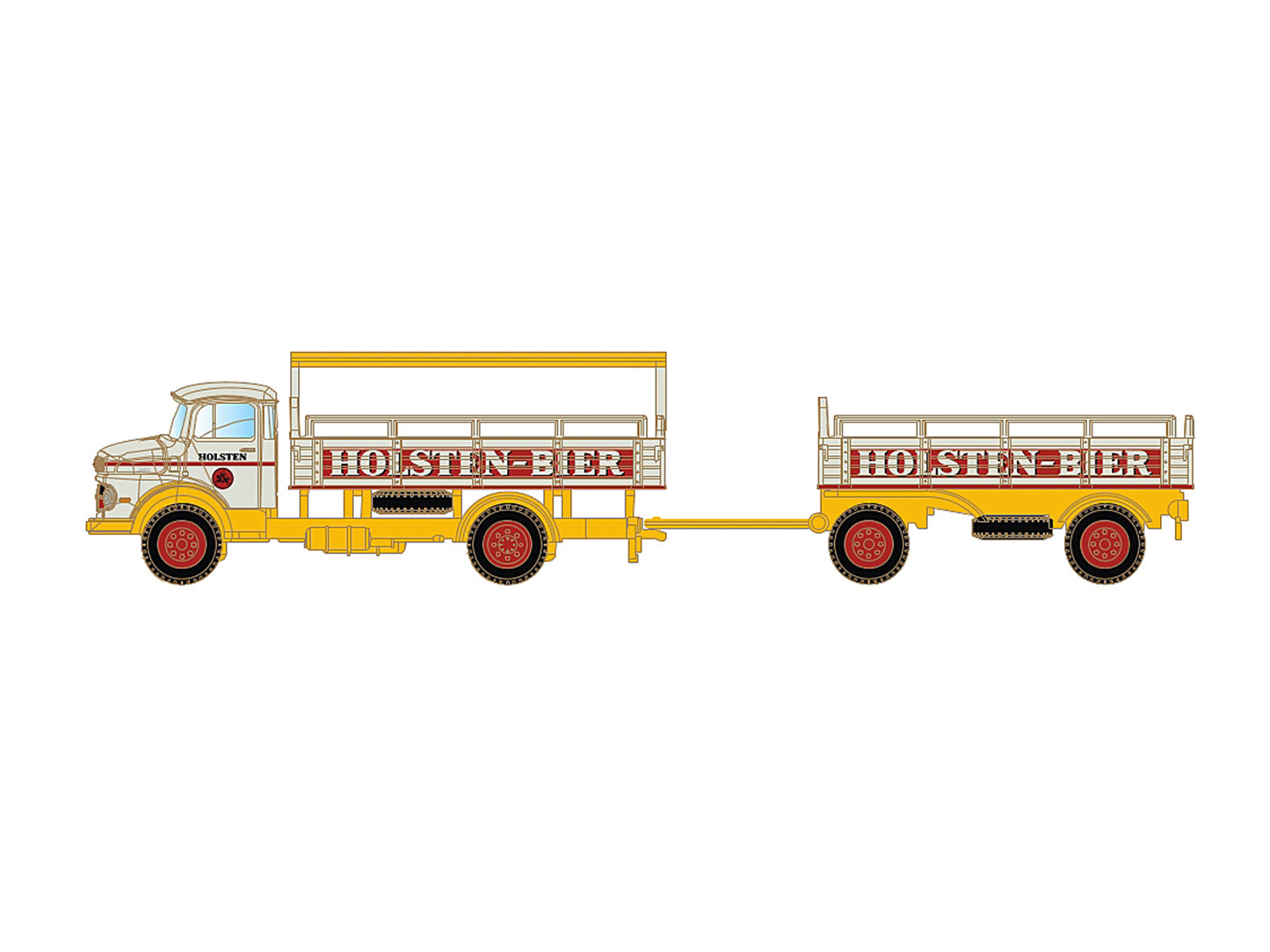 MiNis Mercedes Benz L322/Trailer Holsten Bier N Gauge LKLC3469