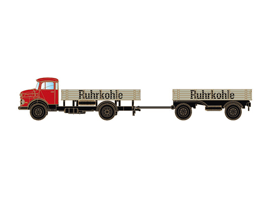 MiNis Mercedes Benz L322/Trailer Ruhrkohle N Gauge LKLC3473