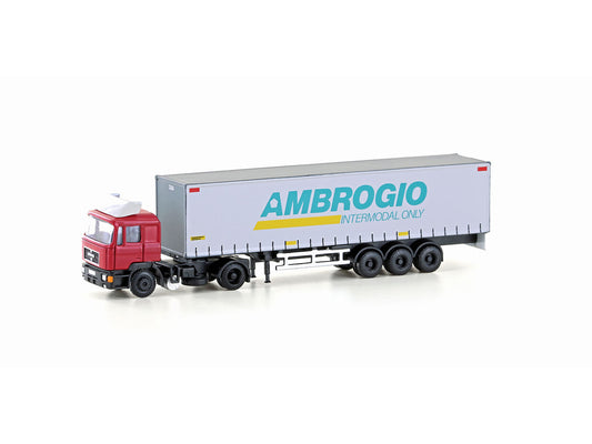 miNis MAN F90 Tractor & Trailer Ambrogio LKLC4071 N Gauge