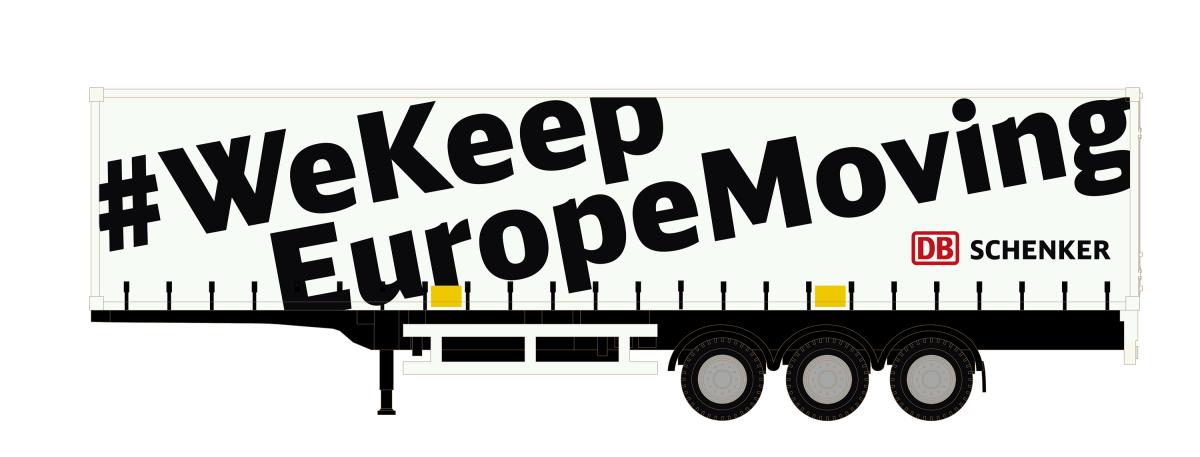 MiNis Curtainside Trailer DB Schenker We Keep Europe Moving N Gauge LKLC4075