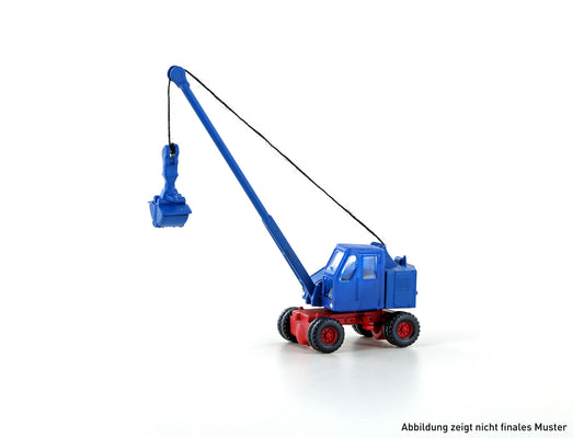miNis Fuchs F301 Crane Blue w/Telescopic Arm & Grab LKLC4702 N Gauge